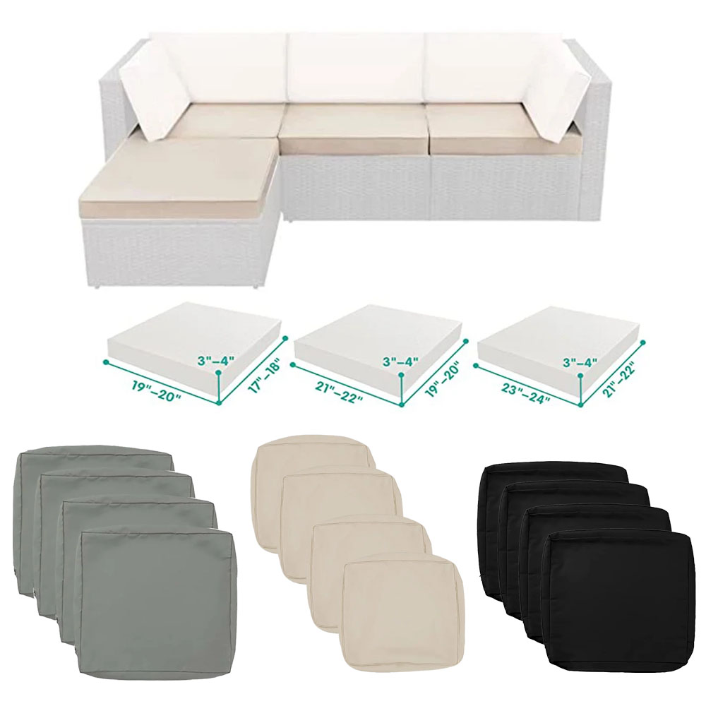Outdoor Furniture Set Sale - 1-4 ชุดเบาะโซฟา เบาะรองนั่งในสวนกลางแจ้ง เบาะรองนั่งเก้าอี้ เบาะโซฟา ปลอกเปลี่ยนเบาะโซฟา