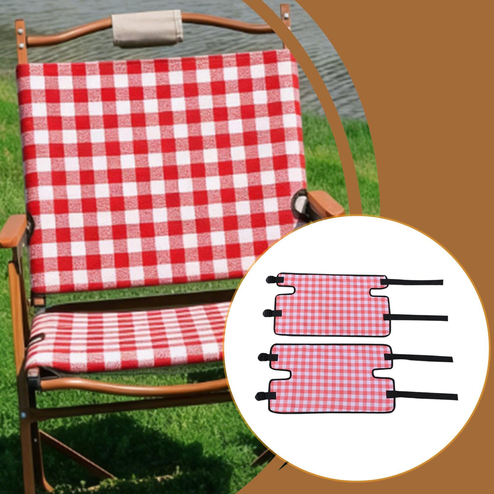 Outdoor Furniture Replacement Fabric - ผ้าคลุมเก้าอี้แคมป์ปิ้งแบบหนาพิเศษ กันน้ำ ทำจากผ้า Oxford สำหรับเปลี่ยนเบาะเก้าอี้ชายหาดแบบพับได้สำหรับกิจกรรมกลางแจ้ง