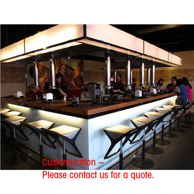 Outdoor Furniture Factory - เฟอร์นิเจอร์บาร์แบบมีไฟ LED ขนาดสั่งทำพิเศษจากโรงงาน เคาน์เตอร์บาร์เรืองแสงสำหรับใช้งานกลางแจ้ง เคาน์เตอร์บาร์เชิงพาณิชย์