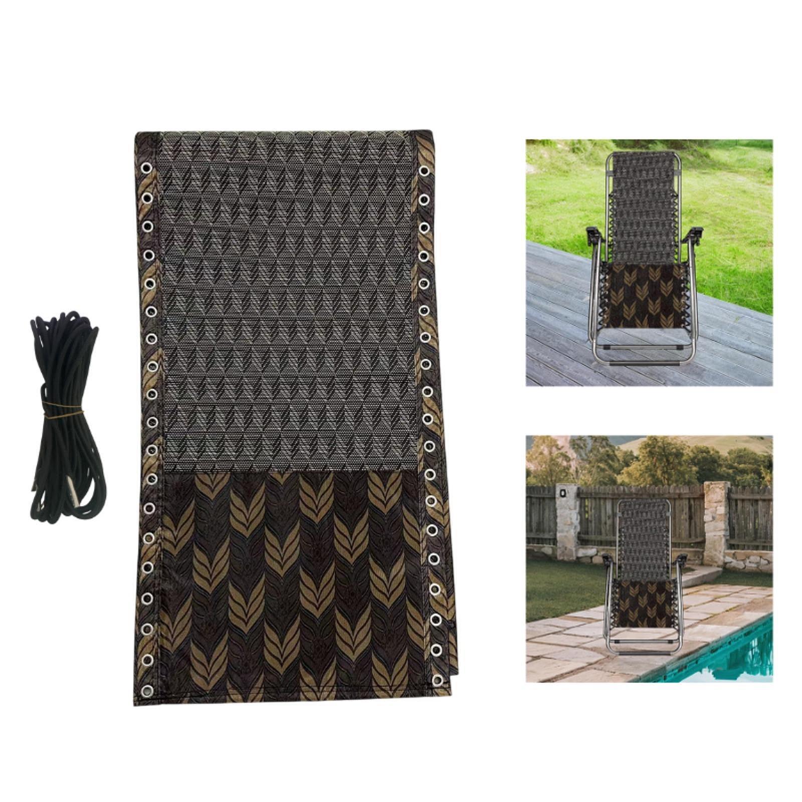 Outdoor Furniture Replacement Fabric - ผ้าคลุมเก้าอี้พักผ่อนแบบระบายอากาศ ชุดซ่อมแซมผ้าคลุมเก้าอี้เอนหลัง สำหรับเฟอร์นิเจอร์สวนกลางแจ้ง เก้าอี้โยกสำหรับลานบ้าน
