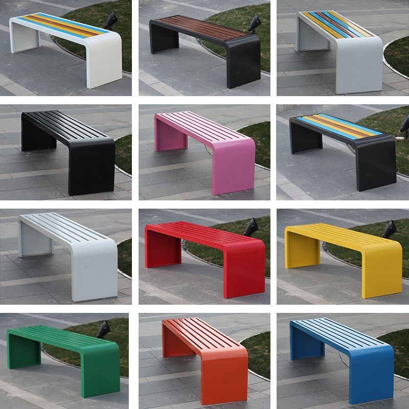 Garden Bench Metal - ม้านั่งเหล็กแผ่นรีดเย็นขนาด 1 ม.-1.8 ม. สำหรับสวนสาธารณะ กลางแจ้ง