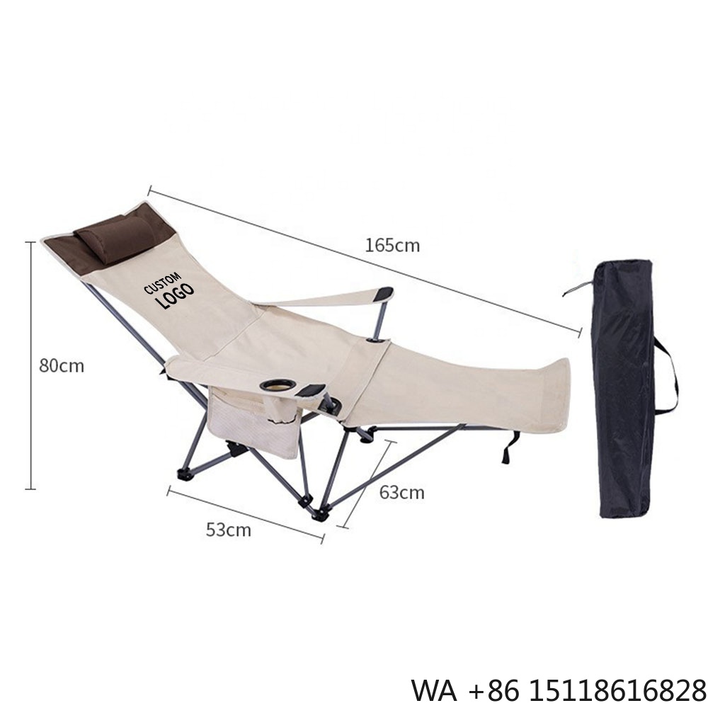 Outdoor Furniture Patio - เก้าอี้พับพกพาปรับเอนได้ น้ำหนักเบา ปรับระดับได้ สำหรับตั้งแคมป์กลางแจ้ง ชายหาด ระเบียง