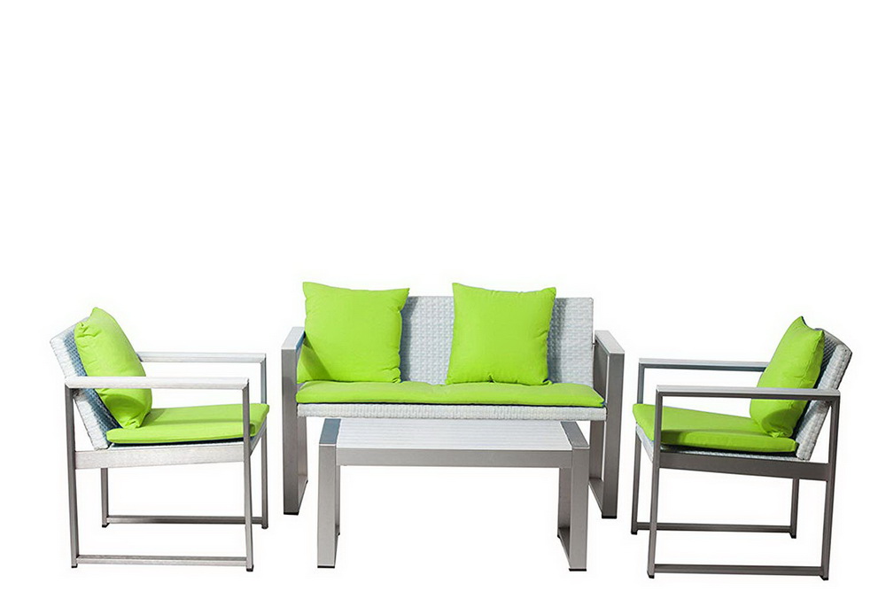 Outdoor Furniture Used For Sale - ชุดโซฟาอลูมิเนียมขัดเงาโค้งดีไซน์ใหม่สำหรับโรงแรมรีสอร์ท โซฟาพักผ่อนสำหรับพูดคุย ใช้สำหรับกลางแจ้ง มีจำหน่ายแล้ว!