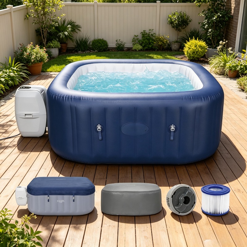 Inflatable Hot Tub - อ่างน้ำร้อนเป่าลม SaluSpa AirJet สำหรับ 4-6 คน