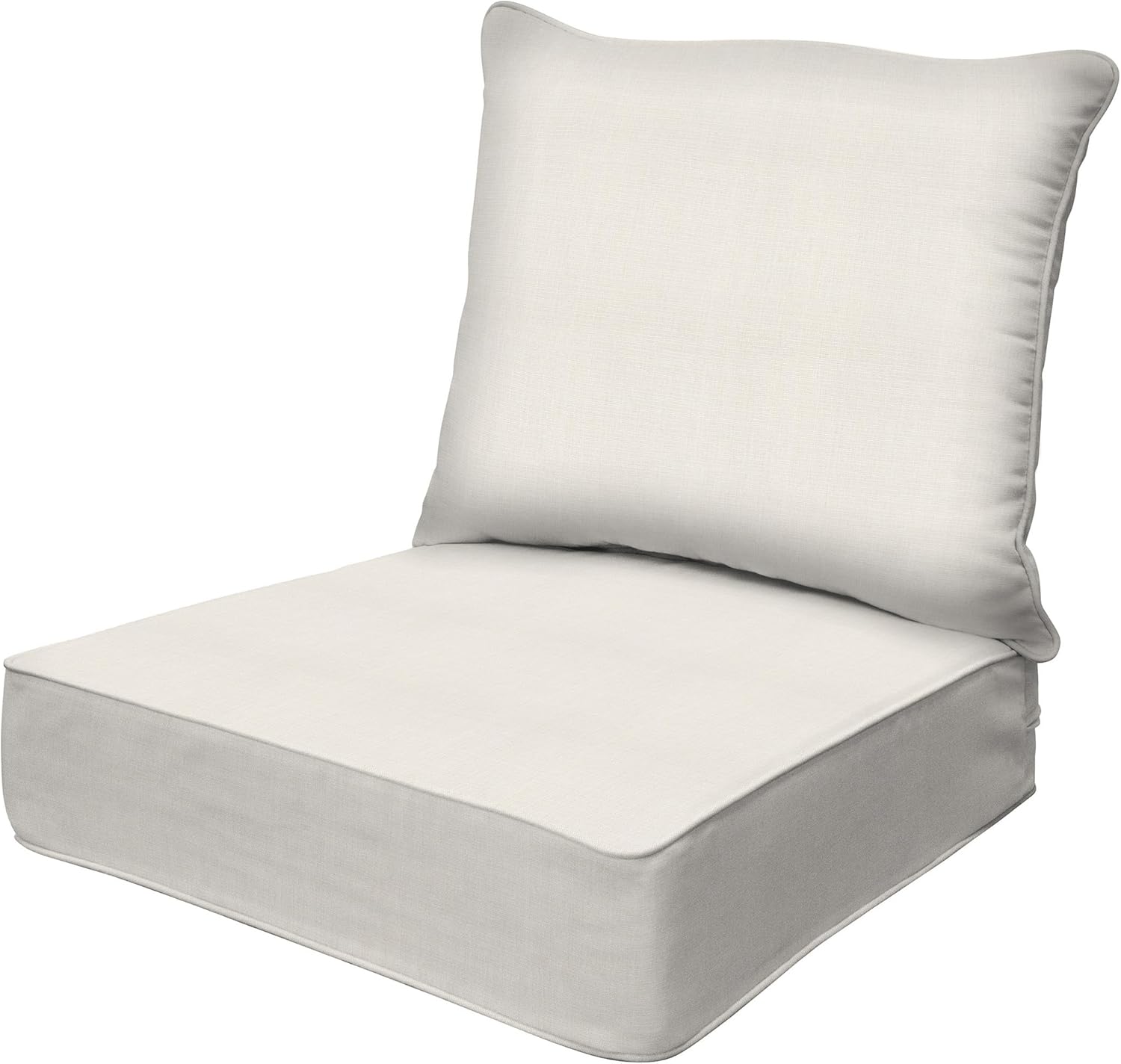 Outdoor Furniture Patio - เฟอร์นิเจอร์ลานกลางแจ้ง สีโบนโทนเข้ม เบาะนั่งแบบมีลายพร้อมปลอกหุ้มที่ถอดออกได้