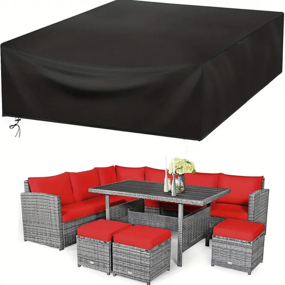 Outdoor Furniture Patio - (ความยาว 102-137 นิ้ว) ขนาดลานกลางแจ้งสวนกันน้ําชุดเฟอร์นิเจอร์ชุดฝนและหิมะชุดเก้าอี้โซฟาโต๊ะเก้าอี้ฝุ่น