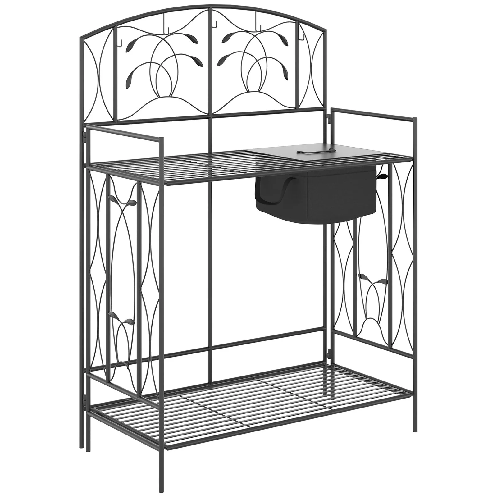โต๊ะปลูกต้นไม้โลหะสำหรับสวนกลา - Garden Bench Metal บทวิจารณ์และราคา