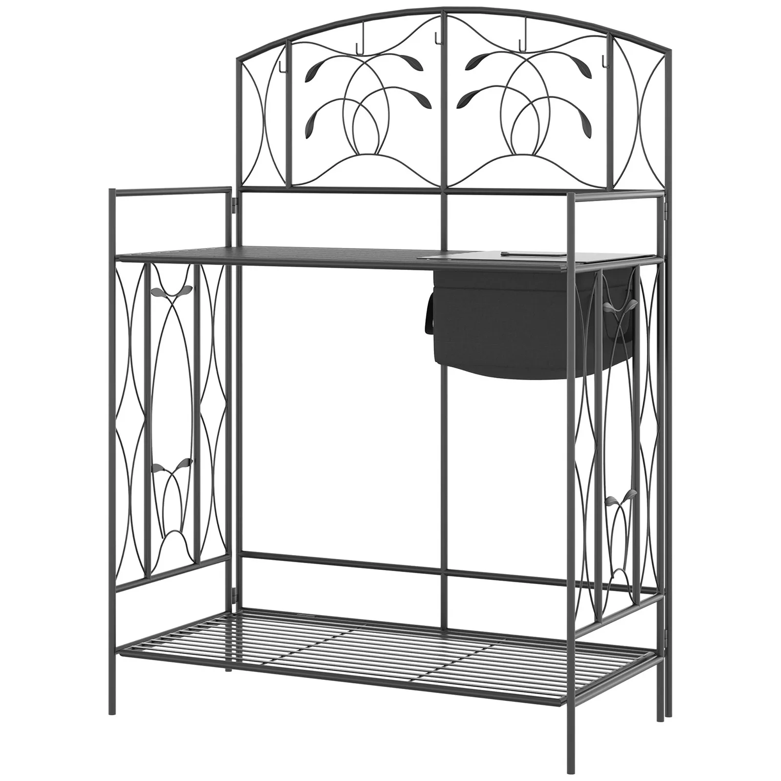 โต๊ะปลูกต้นไม้โลหะสำหรับสวนกลา - Garden Bench Metal บทวิจารณ์และราคา