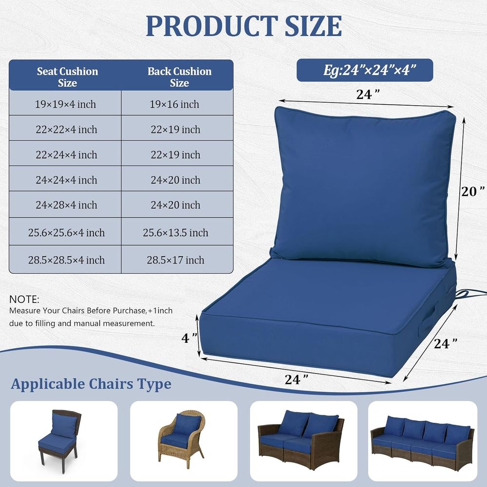 ชุดเบาะรองนั่งกลางแจ้งขนาด 24x - Outdoor Furniture Replacement Fabric บทวิจารณ์และราคา