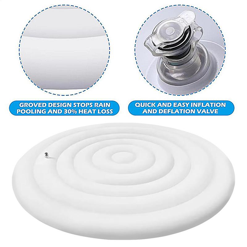 ฝาครอบอ่างน้ำร้อนแบบกลม ป้องกั - Inflatable Hot Tub บทวิจารณ์และราคา