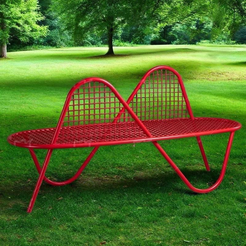 ม้านั่งสวนกลางแจ้งทำจากเหล็กดั - Garden Bench Metal บทวิจารณ์และราคา