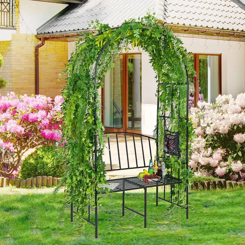 ซุ้มโค้งโลหะพร้อมม้านั่ง, โครง - Garden Bench Metal บทวิจารณ์และราคา