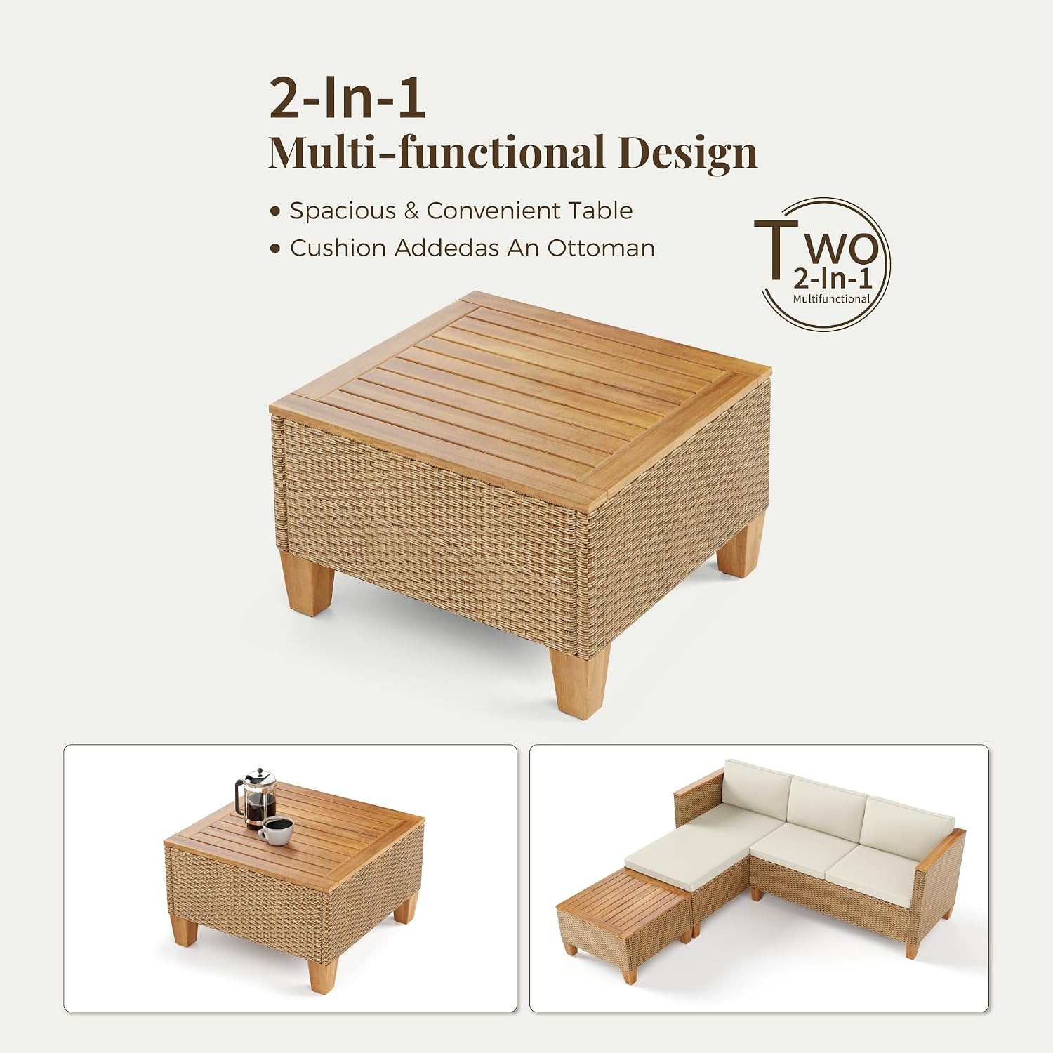 ชุดโซฟาหวายรูปตัว L 3 ชิ้น สำห - Rattan Lounge Set บทวิจารณ์และราคา