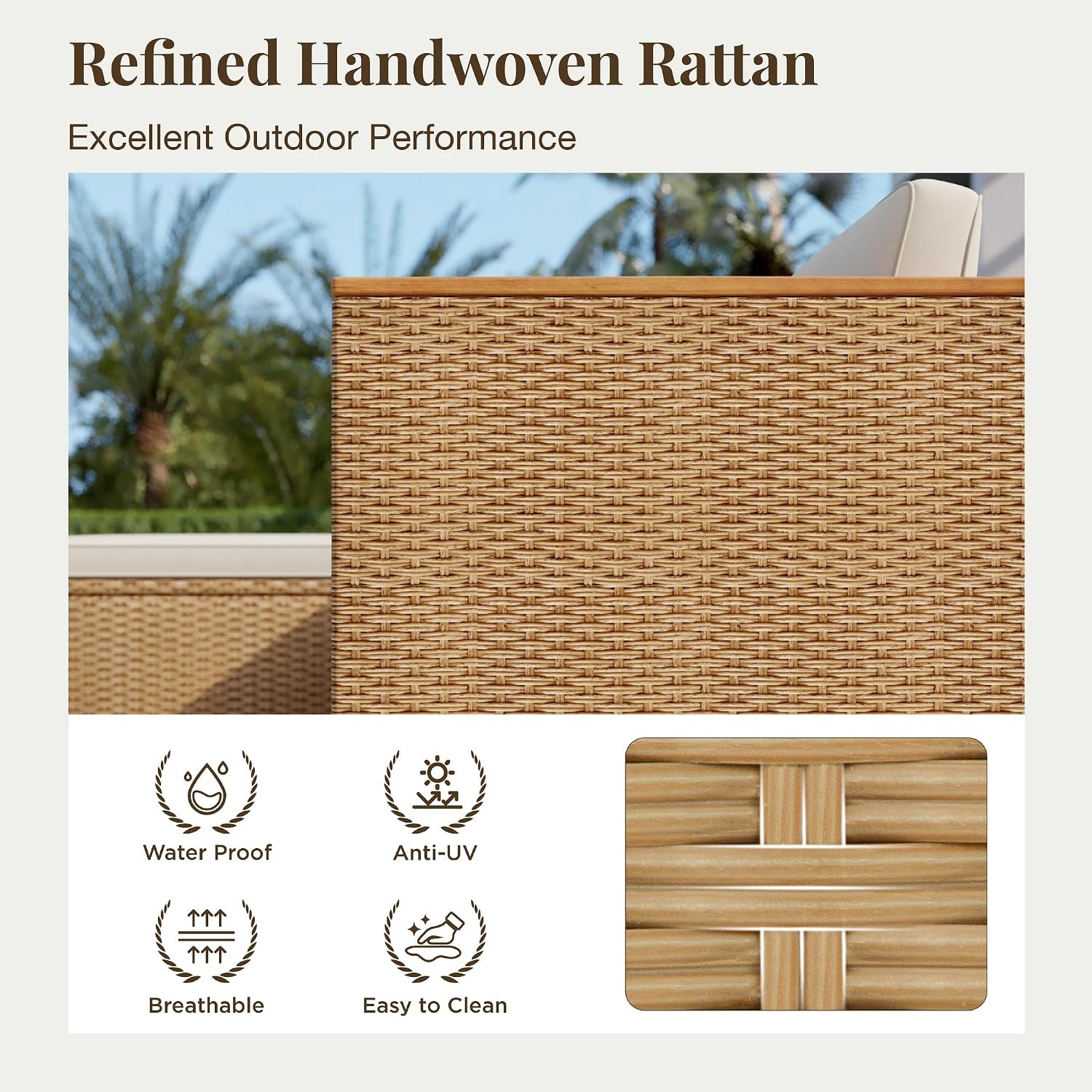 ชุดโซฟาหวายรูปตัว L 3 ชิ้น สำห - Rattan Lounge Set บทวิจารณ์และราคา