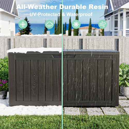 กล่องเก็บของกลางแจ้งกันน้ำทำจา - Outdoor Furniture Patio บทวิจารณ์และราคา