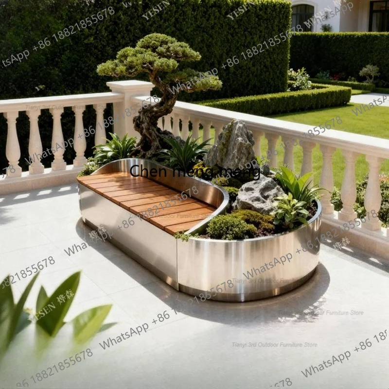 กล่องปลูกต้นไม้สแตนเลส D80 พร้ - Garden Bench Metal บทวิจารณ์และราคา