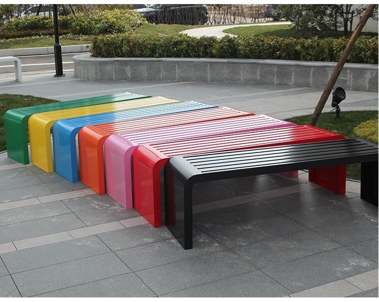 ม้านั่งเหล็กแผ่นรีดเย็นขนาด 1  - Garden Bench Metal บทวิจารณ์และราคา