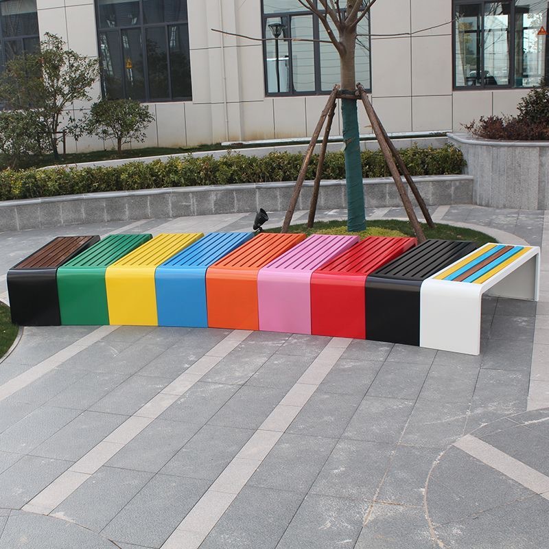ม้านั่งเหล็กแผ่นรีดเย็นขนาด 1  - Garden Bench Metal บทวิจารณ์และราคา