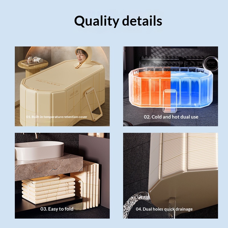 อ่างอาบน้ำพับได้แบบพกพาสำหรับผ - Inflatable Hot Tub บทวิจารณ์และราคา