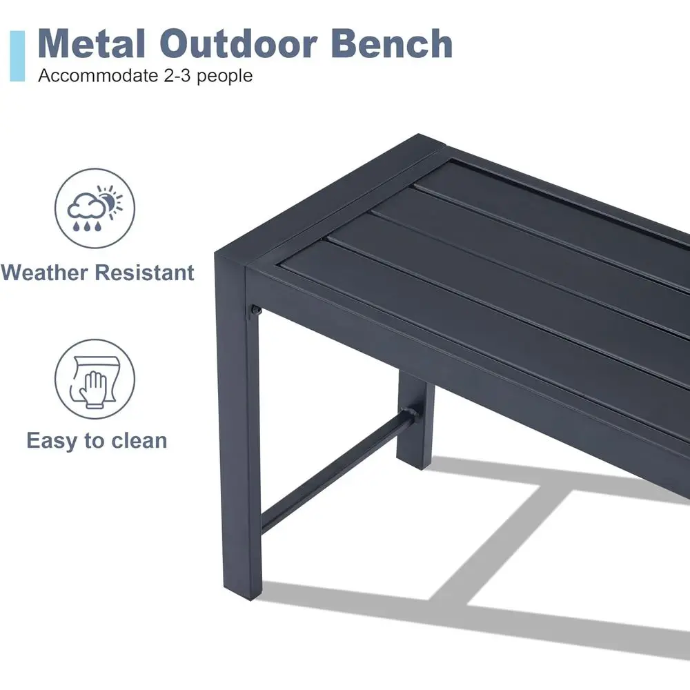 ชุด 2 ตัว, ม้านั่งโลหะกลางแจ้ง - Garden Bench Metal บทวิจารณ์และราคา