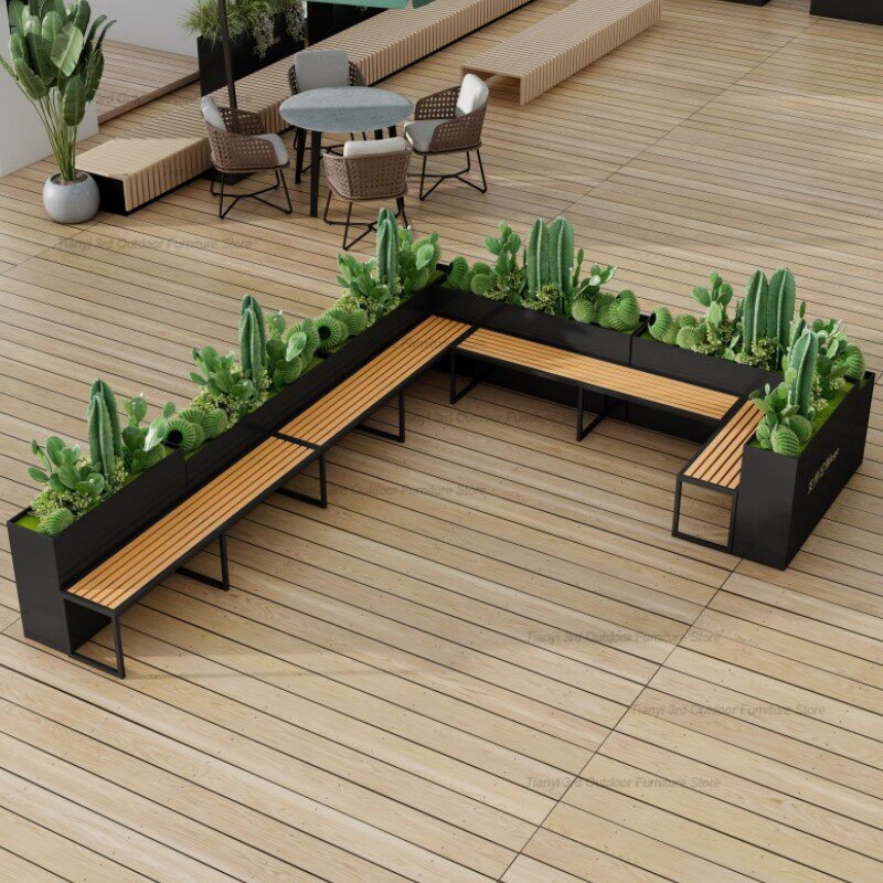 ม้านั่งปลูกต้นไม้สแตนเลสสไตล์น - Garden Bench Metal บทวิจารณ์และราคา