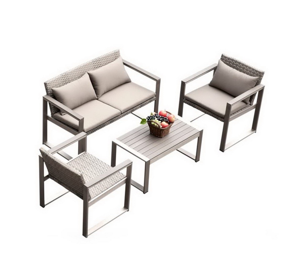 ชุดโซฟาอลูมิเนียมขัดเงาโค้งดีไ - Outdoor Furniture Used For Sale บทวิจารณ์และราคา