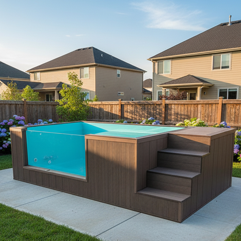 สระว่ายน้ำสำเร็จรูปขนาดใหญ่กลา - Outdoor Furniture Factory บทวิจารณ์และราคา
