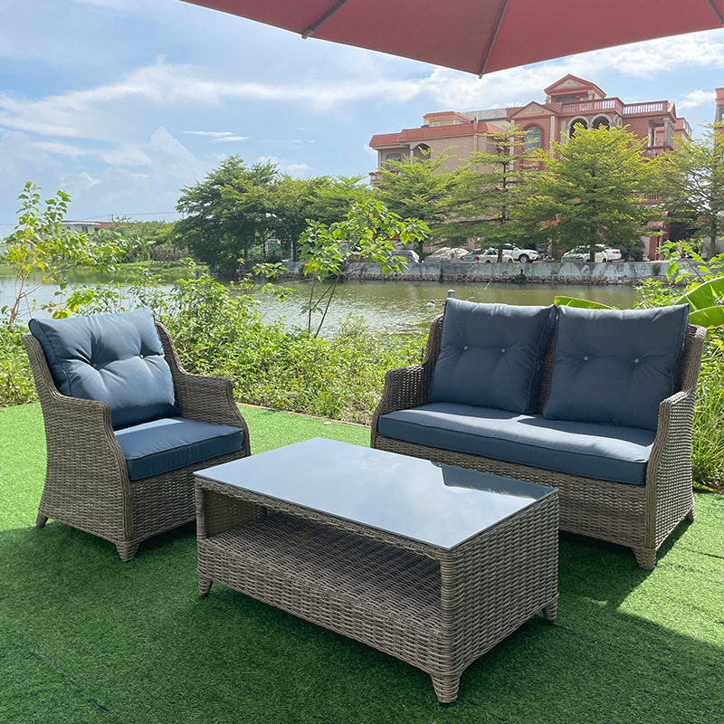 ชุดโต๊ะและเก้าอี้โซฟาสำหรับสวน - Rattan Lounge Set บทวิจารณ์และราคา