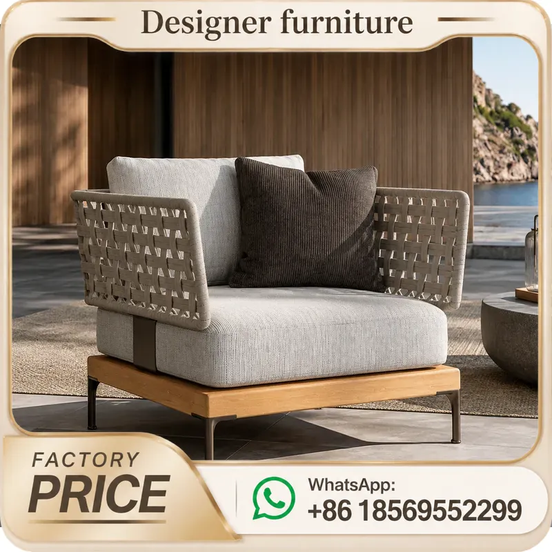 ชุดโซฟาถักเชือกสำหรับกลางแจ้ง  - Outdoor Furniture Teak บทวิจารณ์และราคา