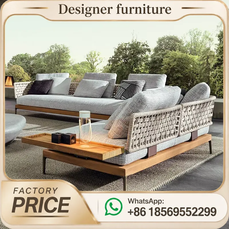 ชุดโซฟาถักเชือกสำหรับกลางแจ้ง  - Outdoor Furniture Teak บทวิจารณ์และราคา