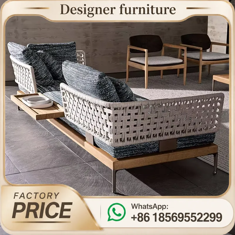 ชุดโซฟาถักเชือกสำหรับกลางแจ้ง  - Outdoor Furniture Teak บทวิจารณ์และราคา