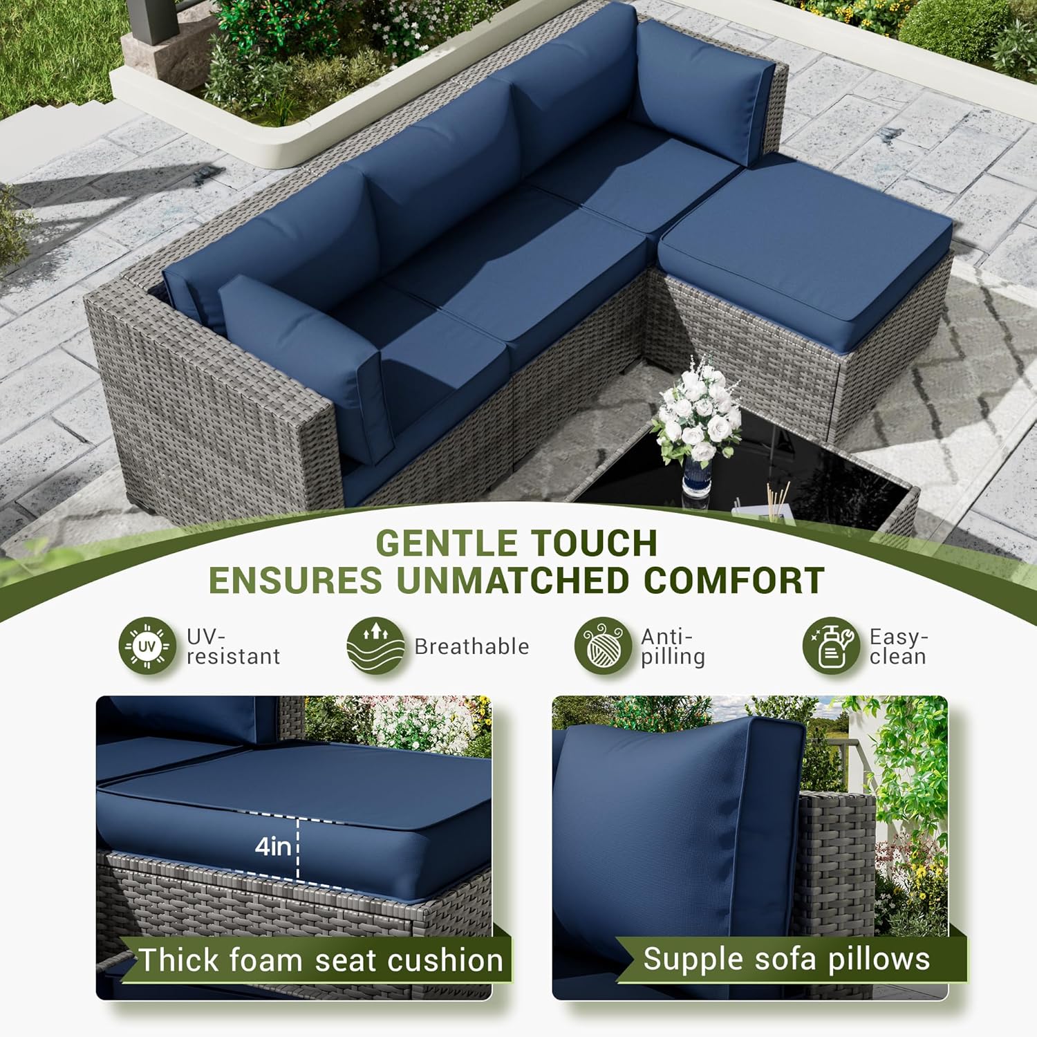 เบาะรองนั่งสำหรับเฟอร์นิเจอร์ก - Outdoor Furniture Replacement Fabric บทวิจารณ์และราคา