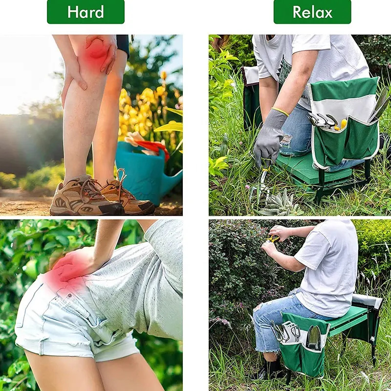 เก้าอี้นั่งคุกเข่าสำหรับทำสวน  - Garden Bench Metal บทวิจารณ์และราคา