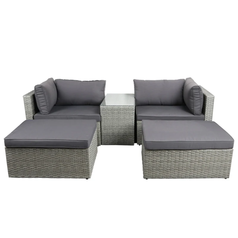 ชุดโซฟาหวายสำหรับสวนกลางแจ้ง 4 - Outdoor Furniture Set Sale บทวิจารณ์และราคา