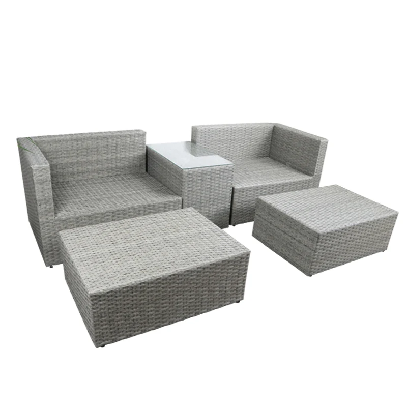 ชุดโซฟาหวายสำหรับสวนกลางแจ้ง 4 - Outdoor Furniture Set Sale บทวิจารณ์และราคา