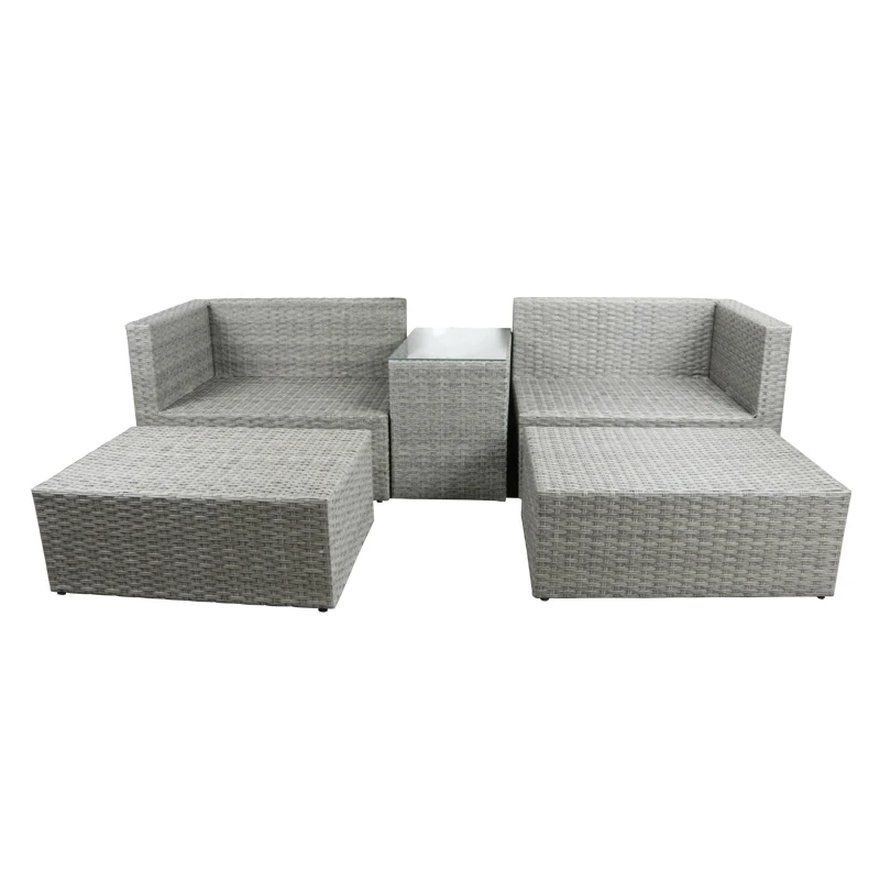 ชุดโซฟาหวายสำหรับสวนกลางแจ้ง 4 - Outdoor Furniture Set Sale บทวิจารณ์และราคา
