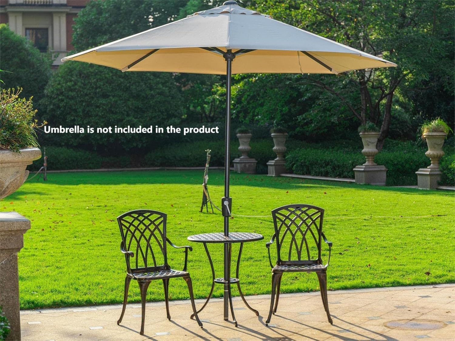 ชุดบิสโทรกลางแจ้ง 3 ชิ้น ทำจาก - Outdoor Furniture Patio บทวิจารณ์และราคา