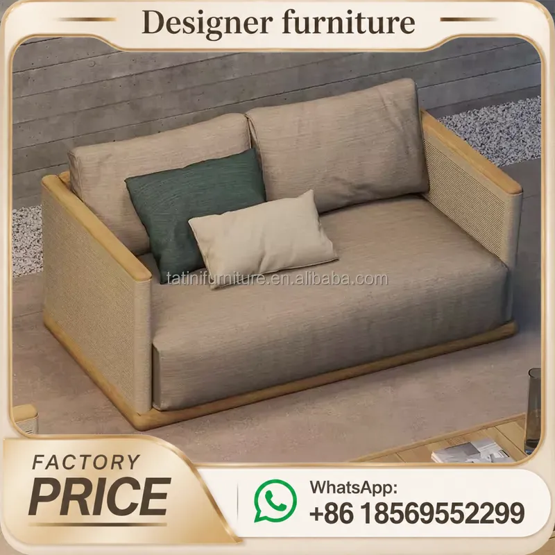 ชุดโซฟาถักเชือกสำหรับกลางแจ้ง  - Outdoor Furniture Teak บทวิจารณ์และราคา