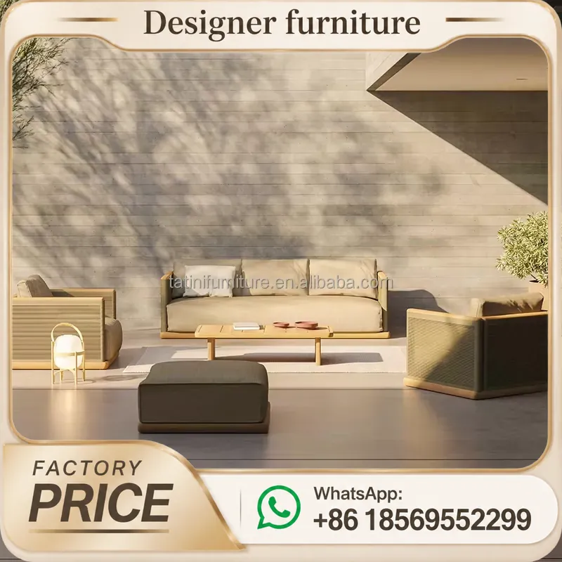 ชุดโซฟาถักเชือกสำหรับกลางแจ้ง  - Outdoor Furniture Teak บทวิจารณ์และราคา