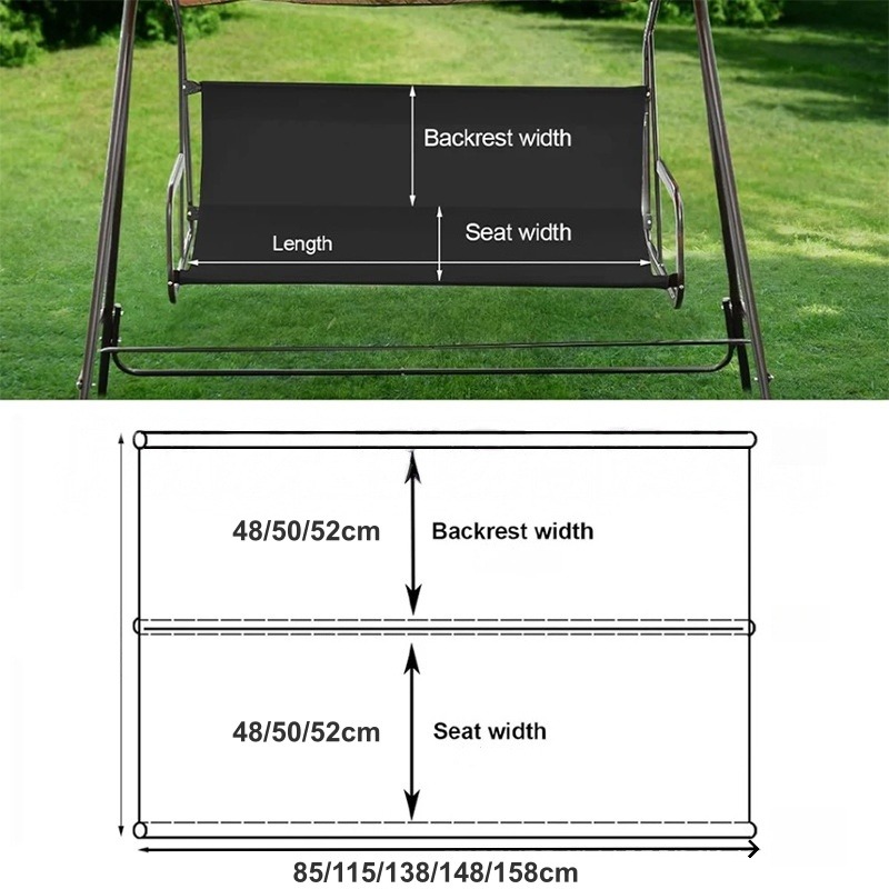 ผ้าคลุมเบาะชิงช้ากันน้ำสำหรับเ - Outdoor Furniture Replacement Fabric บทวิจารณ์และราคา