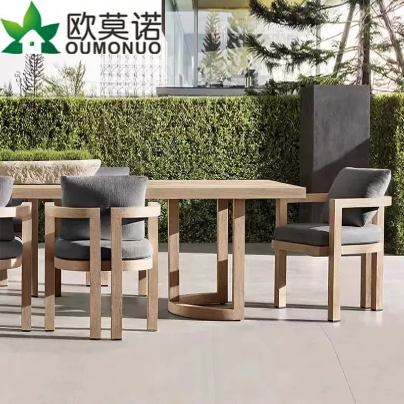 ชุดโต๊ะรับประทานอาหารไม้สักสำห - Outdoor Furniture Teak บทวิจารณ์และราคา