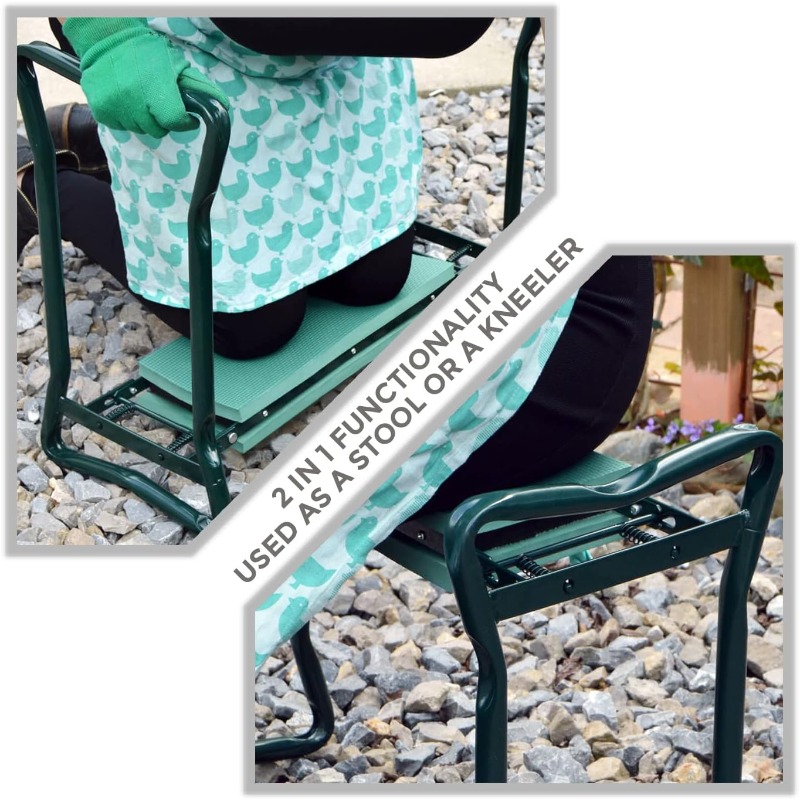 เก้าอี้พับสำหรับทำสวนพร้อมเบาะ - Garden Bench Metal บทวิจารณ์และราคา