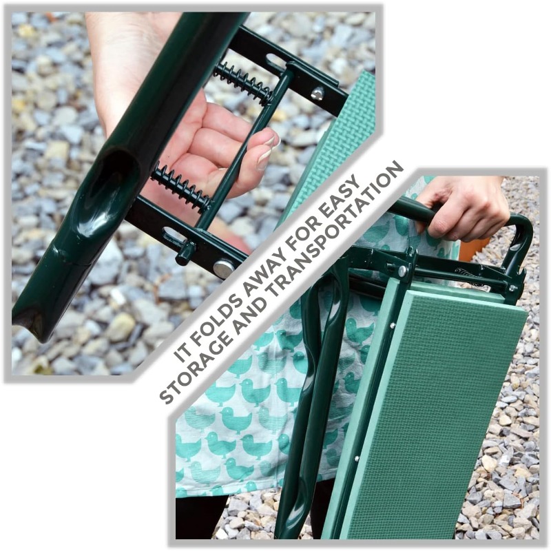 เก้าอี้พับสำหรับทำสวนพร้อมเบาะ - Garden Bench Metal บทวิจารณ์และราคา