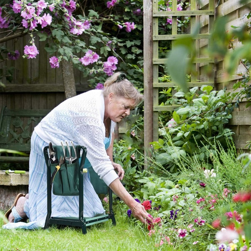 เก้าอี้พับสำหรับทำสวนพร้อมเบาะ - Garden Bench Metal บทวิจารณ์และราคา