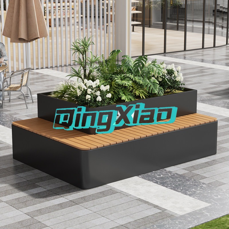 ม้านั่งกลางแจ้งพร้อมกระถางปลูก - Garden Bench Metal บทวิจารณ์และราคา