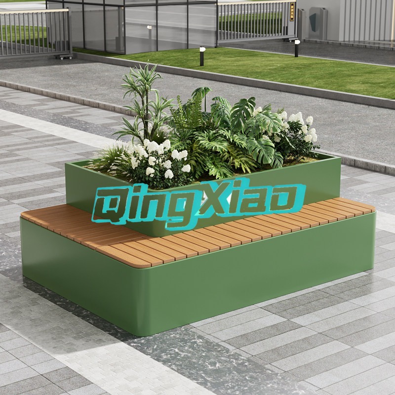 ม้านั่งกลางแจ้งพร้อมกระถางปลูก - Garden Bench Metal บทวิจารณ์และราคา
