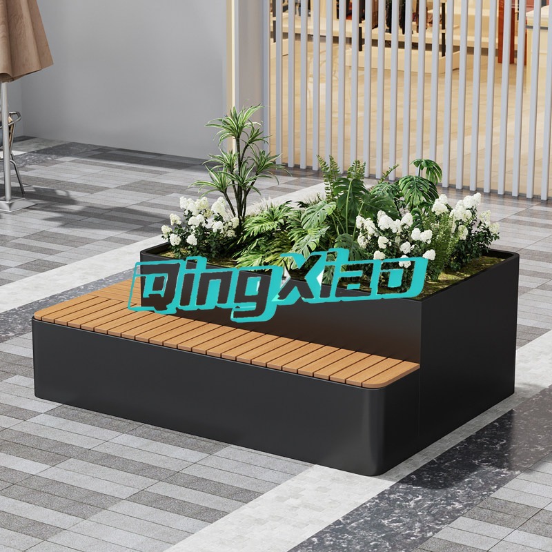 ม้านั่งกลางแจ้งพร้อมกระถางปลูก - Garden Bench Metal บทวิจารณ์และราคา